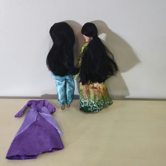 Two Disney princess dolls - Jasmin and Mulan - Picture 2 of 5
